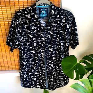Good Vibes Aloha Button down